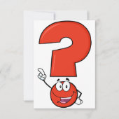 赤い疑問符の招待状 招待状 (正面)