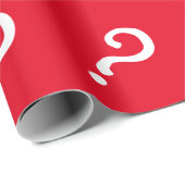 赤い疑門符の包装紙|のマット ラッピングペーパー (ロールコーナー)