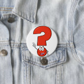 赤い疑門符ボタン 缶バッジ (インサイチュ)