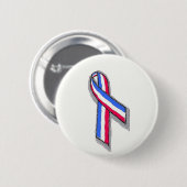 赤い白いおよび一流。 缶バッジ (正面&裏面)