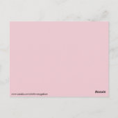 赤い白いチェッカーボードのスノーフレーク葉書 ポストカード (裏面)