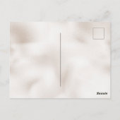 赤い白い格子模様のクリスマス ポストカード (裏面)