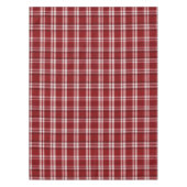 赤い白い格子縞 テーブルクロス (正面)