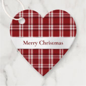 赤い白い格子縞 フェイバータグ (正面)