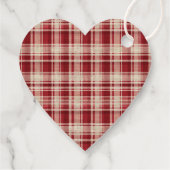 赤い白い格子縞 フェイバータグ (裏面)