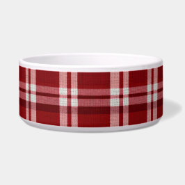 赤い白い格子縞 ボウル