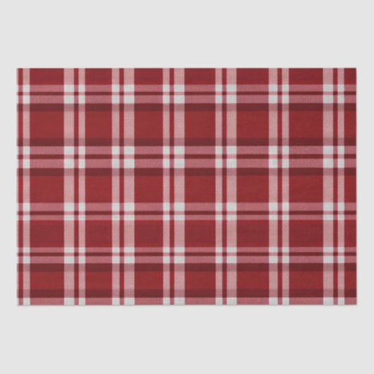 赤い白い格子縞 薄葉紙 (正面)
