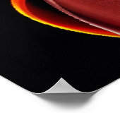 赤い白い煙救AライフとVapeプリント ポスター (角)