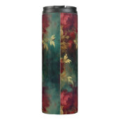 赤い白い緑の花 タンブラー (裏面)