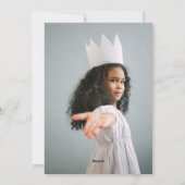 赤い白い葉と果実の写真のクリスマスなし シーズンカード (裏面)