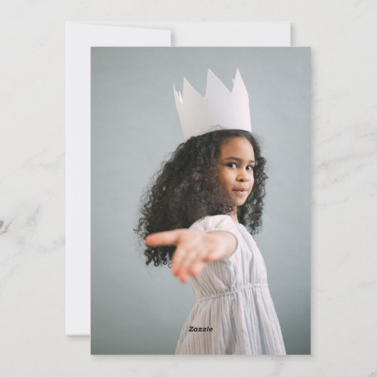 赤い白い葉と果実の写真のクリスマスなし シーズンカード (裏面)