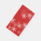 赤い白い雪の結晶ミニマリストクリスマス (コーナー)