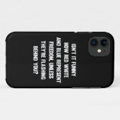 赤い白おもしろいと青…|皮肉 Case-Mate iPhoneケース (裏面(横))