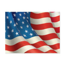 赤い白および青い振る米国の旗