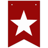 赤い白くおよび青のいかりおよび星 バンティングフラッグ (第1の旗)