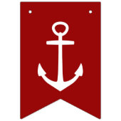 赤い白くおよび青のいかりおよび星 バンティングフラッグ (第3の旗)