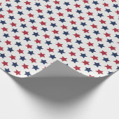 赤い白くのおよび青 ラッピングペーパー (角)