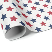 赤い白くのおよび青 ラッピングペーパー (ロールコーナー)