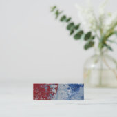 赤い白く及び青 スキニー名刺 (スタンド正面)