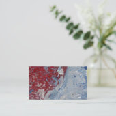 赤い白く及び青 名刺 (スタンド正面)