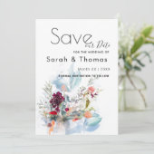 赤い白とオレンジエレガントの救フローラ 案内状 (スタンド正面)