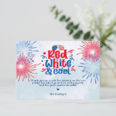 赤い白とクールありがとう カード (スタンド正面)