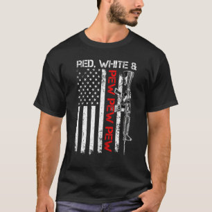 赤い白とピュー愛国主義のプロガンAr15ライフル米国 Tシャツ