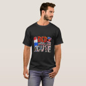 赤い白と可愛いアメリカ西部7月4日 Tシャツ (正面フル)