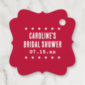 赤い白と感謝のためにあなたハートサングラス フェイバータグ (裏面)