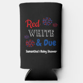 赤い白と期限 スリム缶クーラー (正面)