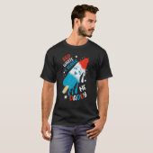 赤い白と私のパパ Tシャツ (正面フル)