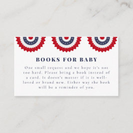 赤い白と赤ちゃんシャワーエンクロージャカード エンクロージャーカード