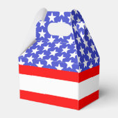 赤い白と赤ちゃんシャワー フェイバーボックス (裏面サイド)