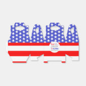 赤い白と赤ちゃんシャワー フェイバーボックス (折り畳みなし)