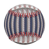 赤い白と青のグラフィックアート 野球ボール (正面)