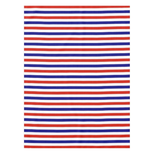 赤い白と青のテーブルクロス テーブルクロス (正面)