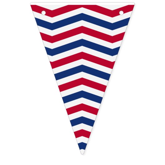 赤い白と青のバンティングフラグ バンティングフラッグ (第3の旗)