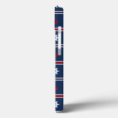 赤い白と青のパター航海のン Case-Mate iPhoneケース (裏面 / 左)