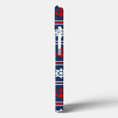 赤い白と青のパター航海のン Case-Mate iPhoneケース (裏面 / 左)