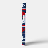 赤い白と青のパター航海のン Case-Mate iPhoneケース (裏面 / 右)