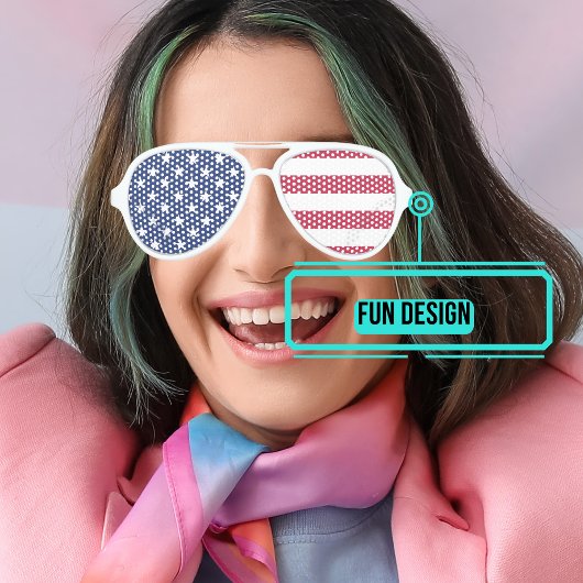 赤い白と青のパーティーサングラスパーティーの好意 アビエーターサングラス