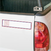 赤い白と青のフォトフレームテンプレート バンパーステッカー (トラック上)