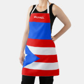 赤い白と青のプエルトリコ国旗の名前 エプロン (インサイチュ)