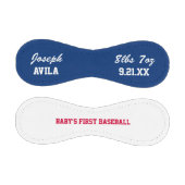 赤い白と青のベビー統計ベビー初 野球ボール (パネル)