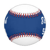 赤い白と青のベビー統計ベビー初 野球ボール (正面)