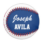 赤い白と青のベビー統計ベビー初 野球ボール (正面左)