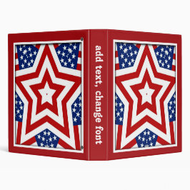 赤い白と青の星デザインを追加文字