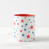 赤い白と青の星 マグカップ (中央)