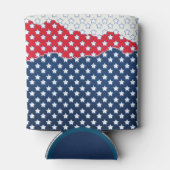 赤い白と青の星 缶クーラー (裏面)