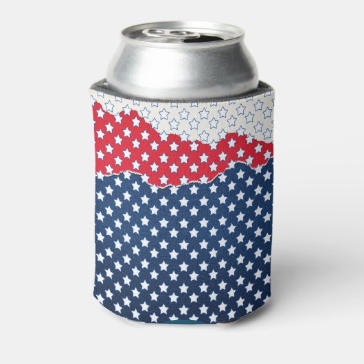 赤い白と青の星 缶クーラー (缶裏面)